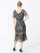This 1920s Fringe Sequin Flapper Dress wraps her in 1920s elegance, one twirl at a time