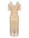 1920s Sequin Beaded Tassel Gastby Dress, vintage dress, retro fashion, Gatsby party, flapper style - perfect for women who love vintage and retro fashion