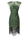 1920s Sequin Beads Fringed Evening Dress - vintage dress, retro fashion, Gatsby party