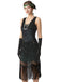 1920s Sequin Fringe Sleeveless U-Neck Flapper Dress - vintage dress, retro fashion, Gatsby party