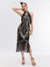 1920s Sequin Tassel Keyhole Charleston Dress — vintage elegance for the modern woman