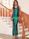 1920s Sequin V-Neck Maxi Dress - vintage dress, retro fashion, Gatsby party