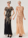 This 1920s Sequins Beading Mesh Formal Dress wraps her in 1920s elegance, one twirl at a time