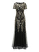 1920s Sequins Beading Mesh Formal Dress: timeless style reimagined