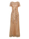 1920s Sequins Beading Mesh Formal Dress: timeless style reimagined