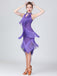 This 1920s Solid Beaded Fringed Hem Dress wraps her in 1920s elegance, one twirl at a time