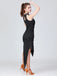 1920s Solid Beaded Fringed Hem Dress: where 1920s romance meets her modern spirit