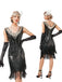1920s V-Neck Sequined Mesh Mermaid Formal Dress — vintage elegance for the modern woman