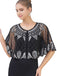 1920s Vintage Argyles Sequin Mesh Cape - vintage fashion, retro style
