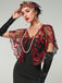 1920s Vintage Cashew Sequin Cape - vintage fashion, retro style