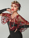 1920s Vintage Cashew Sequin Cape - vintage fashion, retro style