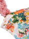 1930s 3D Floral Strap Backless One-Piece Swimsuit — 1930s poolside glamour meets sun-drenched confidence