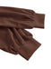 Coffee 1930s Lapel V-Neck Fitted Waist Lantern Sleeve Blouse - vintage fashion, retro style