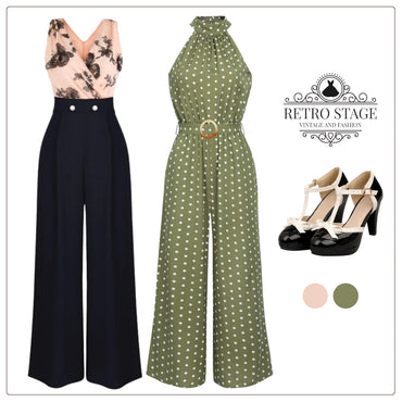 1930s Butterfly Button Patchwork Jumpsuit, vintage romper, retro jumpsuit - perfect for women who love vintage and retro fashion