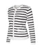 1930s Contrast Striped Long Sleeve Knitted Cardigan — 1930s vintage charm for her modern wardrobe