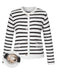1930s Contrast Striped Long Sleeve Knitted Cardigan: timeless 1930s elegance she makes her own