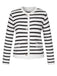 This 1930s Contrast Striped Long Sleeve Knitted Cardigan whispers 1930s secrets to those who notice