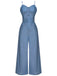 1930s Cowboy Solid Strap Jumpsuit: timeless style reimagined