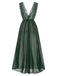View 11: 1930s 1930s Deep V-Neck Lace Mesh Nightgown, perfect for retro themed parties, vintage fashion enthusiasts and special occasions