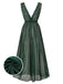 View 10: 1930s 1930s Deep V-Neck Lace Mesh Nightgown, perfect for retro themed parties, vintage fashion enthusiasts and special occasions