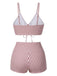 1930s Drawstring Straps Vertical Stripe Boxer Bikini: 1930s Riviera elegance, reimagined for her