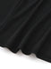 Black 1930s Bow Collar Metal Button Front Slit Dress - vintage dress, retro fashion, classic black