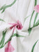 White 1930s Scoop Neck Floral Sleeveless Maxi Dress - vintage dress, retro fashion, pure white