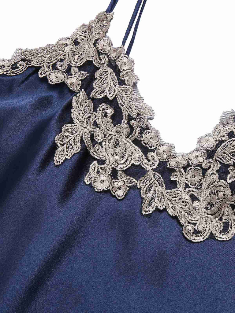 View 17: 1930s 1930s Embroidered Faux Satin Strap 