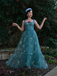 1930s Floral Mesh Boned Lace-Up Dress - vintage dress, retro fashion