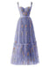 1930s Floral Mesh Boned Lace-Up Dress, classic vintage style elegant retro fashion - Image 22