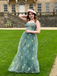 1930s Floral Mesh Boned Lace-Up Dress - vintage dress, retro fashion