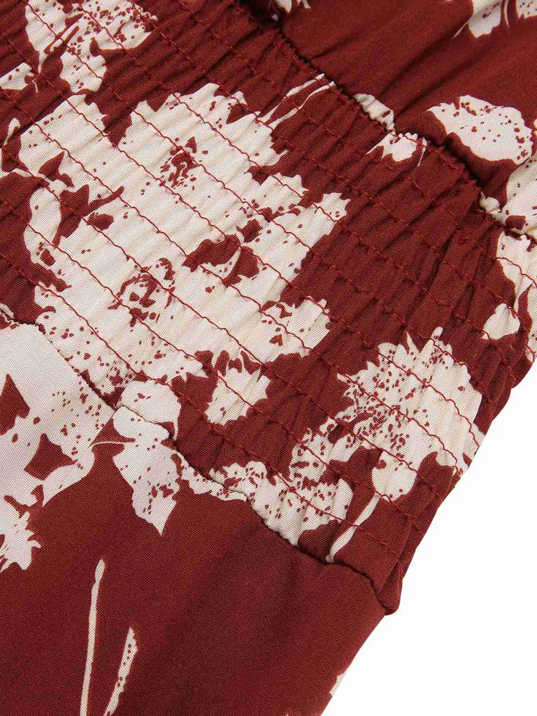 Detail close-up: 1930s 1930s Flower Silhouette V-N