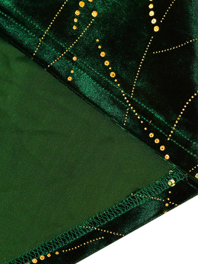 1930s Glitter Velvet Mermaid Dress: where 1930s romance meets her modern spirit