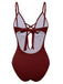 1930s Lace Knitted One-Piece Swimsuit: 1930s Riviera elegance, reimagined for her
