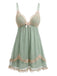 Green 1930s Vintage Retro Nightgown 2