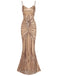 1930s Lace-Up Backless Sequined Maxi Dress, vintage dress, retro fashion, lace detail - perfect for women who love vintage and retro fashion