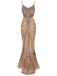 1930s Lace-Up Backless Sequined Maxi Dress, vintage dress, retro fashion, lace detail - perfect for women who love vintage and retro fashion