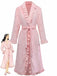 1930s Long Sleeve Flannelette Pajama Robe - vintage fashion, retro style