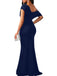 1930s Off-Shoulder Bodycon Maxi Dress - vintage dress, retro fashion