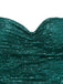 1930s Off-Shoulder Glitter Slit Maxi Dress - vintage dress, retro fashion