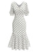 This 1930s Polka Dot Mermaid Dress wraps her in 1930s elegance, one twirl at a time
