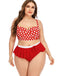 1930s Polka Dot Suspender Swimsuit Set — 1930s poolside glamour meets sun-drenched confidence