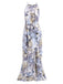 1930s Round Neck Floral Irregular Hem Belted Dress: where 1930s romance meets her modern spirit