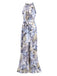 1930s Round Neck Floral Irregular Hem Belted Dress — the kind of 1930s dress that makes strangers smile