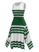 1930s Round Neck Sleeveless Striped Dress, vintage dress, retro fashion - perfect for women who love vintage and retro fashion