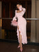 1930s Ruffled Button Side Slit Midi Dress - vintage dress, retro fashion