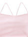Pink 1930s Spaghetti Strap Backless Ruffle Dress 9