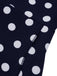 This 1930s Side Slit Deep V-Neck Polka Dots Dress wraps her in 1930s elegance, one twirl at a time