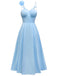 1930s Solid 3D Floral Hollow Out Slip Dress - vintage dress, retro fashion