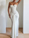 1930s Solid Lace-Up Strapless Maxi Dress - vintage dress, retro fashion